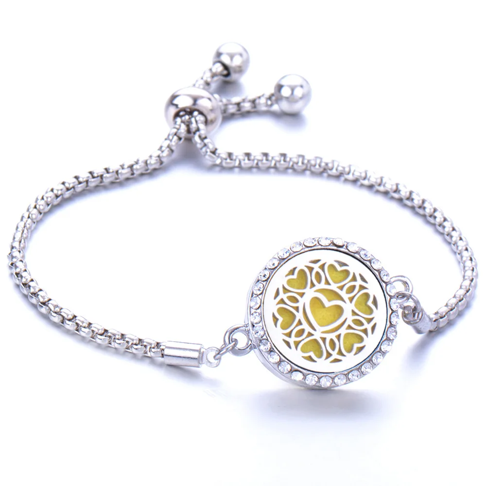 GL07 Титан сталь полые ароматерапия эфирные масла браслет узор Древа Жизни |