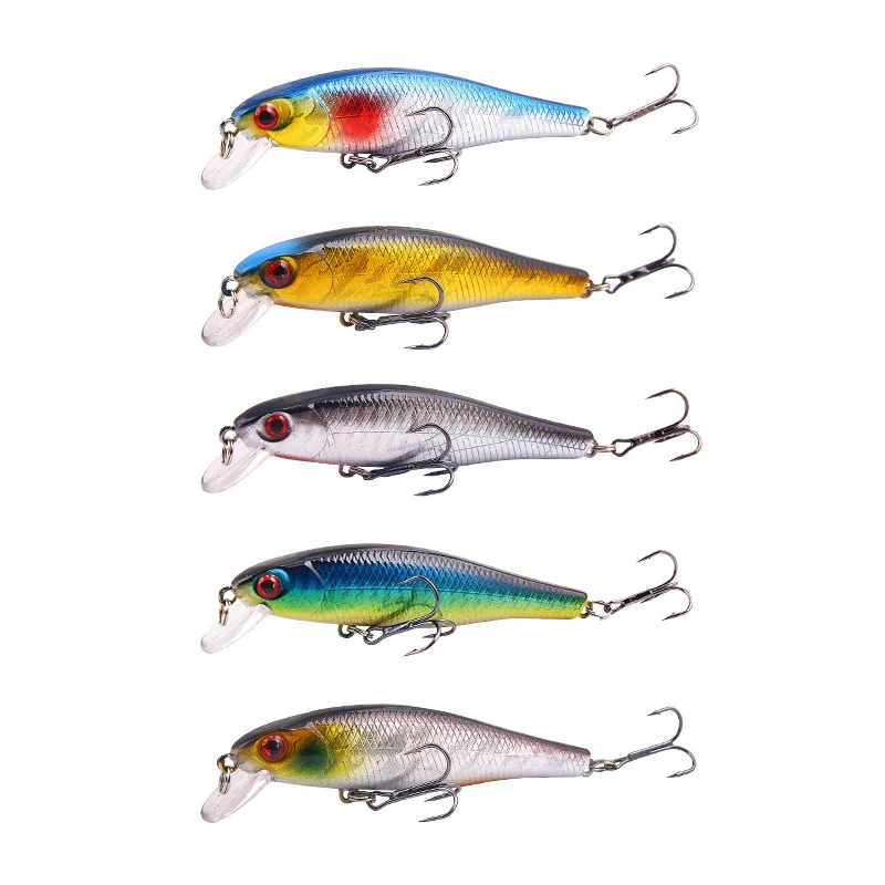 

1PCS 8cm/9g Fishing Lure Quality Minnow Lure Lifelike Plastic Hard Bait Pesca Artificial Jig Wobblers Crankbait Fishing Bait