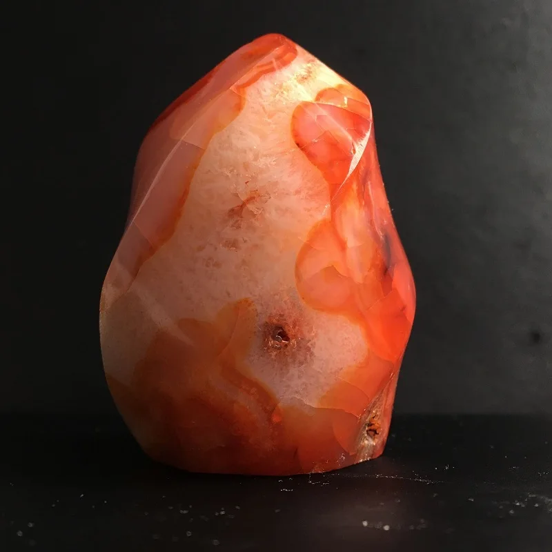 Натуральный камень кварц Кристалл красочный красный сернелиан Агат пламя