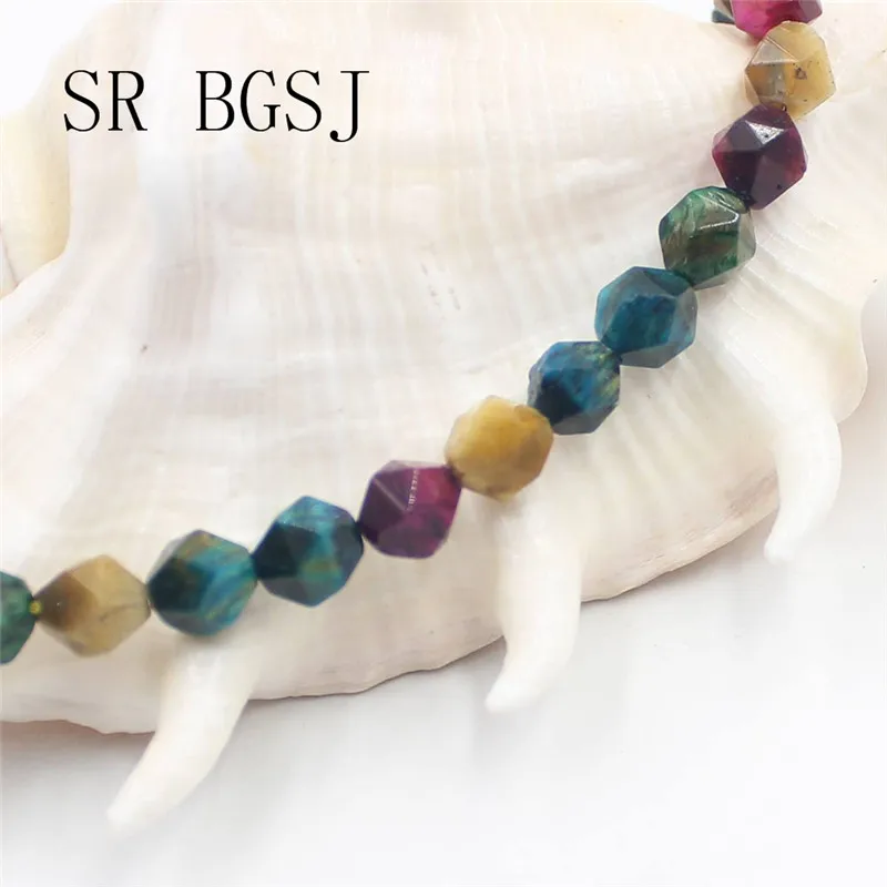 Бесплатная доставка 8 мм граненые круглые полигональные микс разноцветных