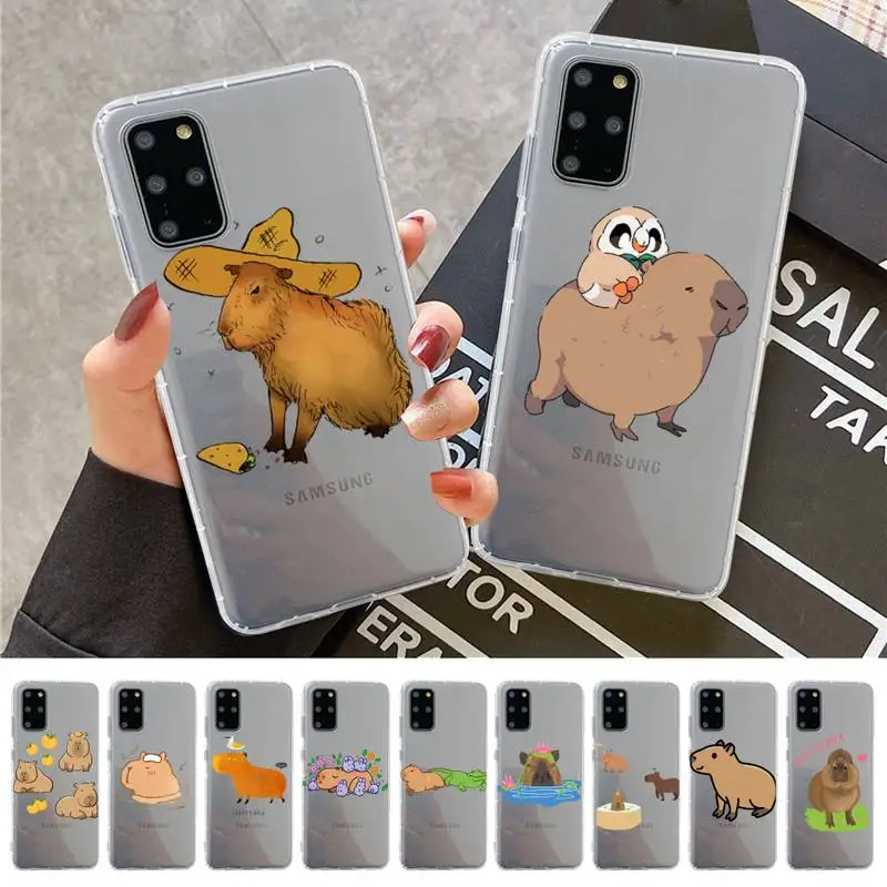 

YNDFCNB Capybara Cute Animal Cartoon Phone Case For Samsung A 10 20 30 50s 70 51 52 71 4g 12 31 21 31 S 20 21 plus Ultra