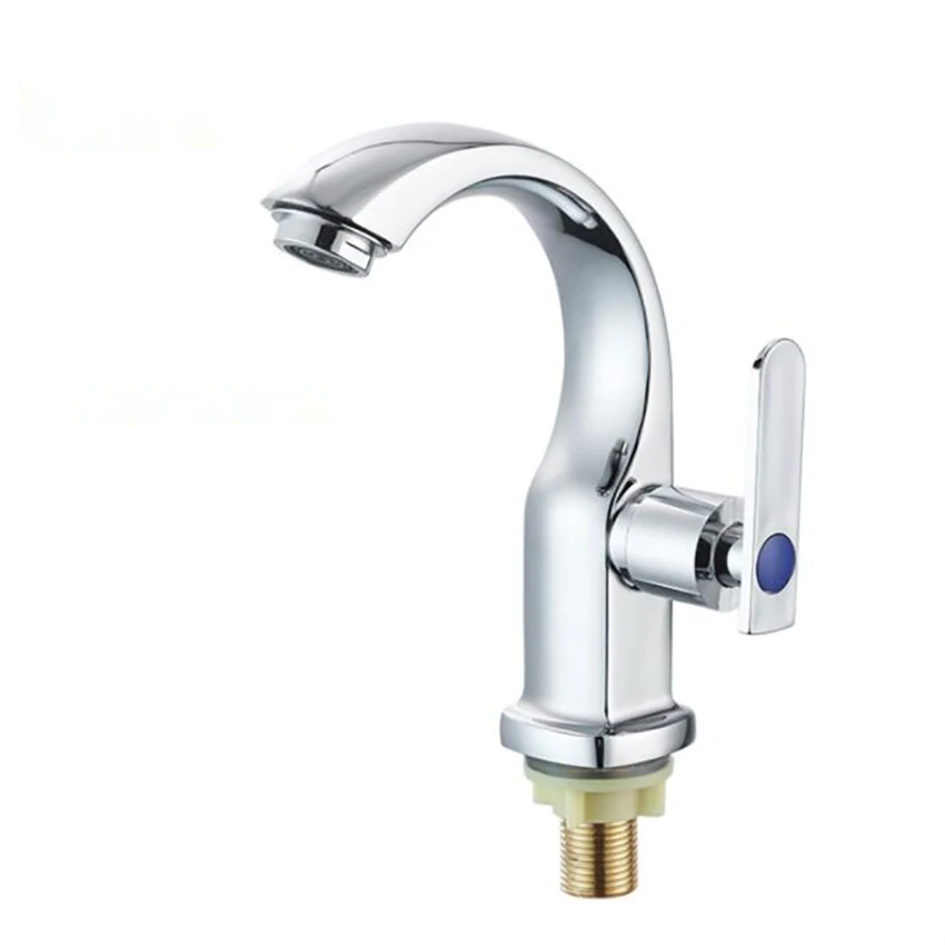 

Single Handle Bathroom Sink Faucet with Cold Water, One Hole Lavatory Sink Faucet, Small Kitchen Faucet Tap, Zinc Alloy