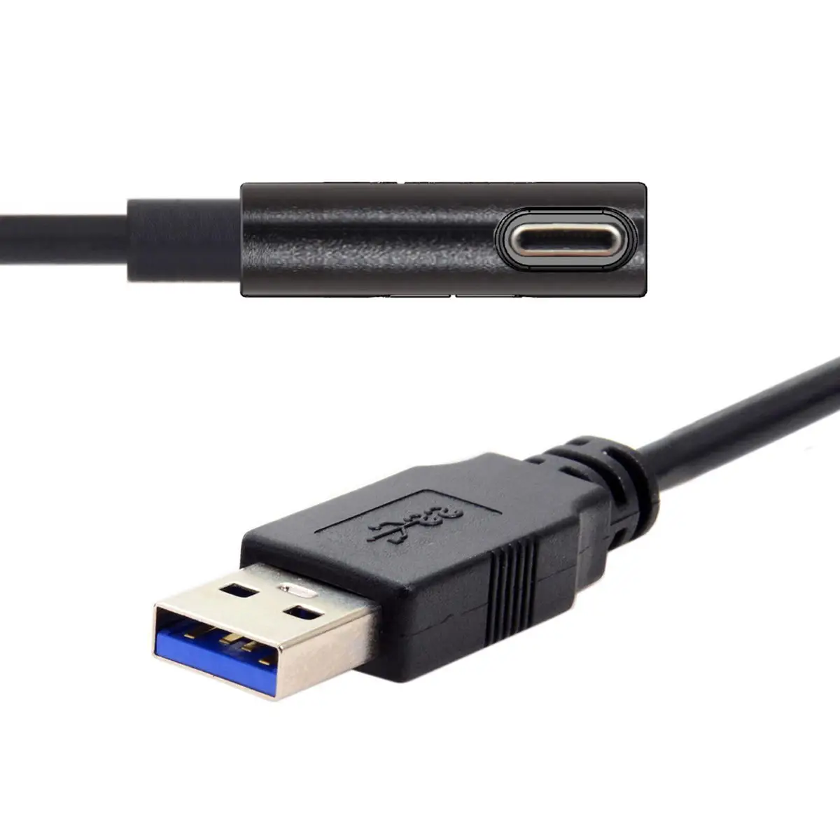 Cablecc подходит для Oculus Link VR USB 3.0 Type-C левый правый угловой тип в стандартный 3 1