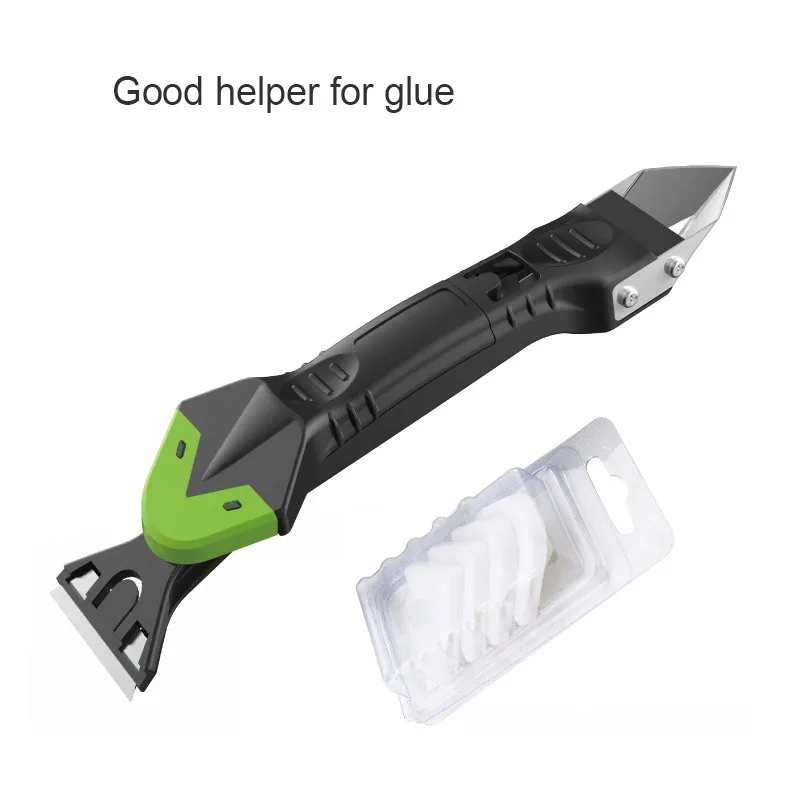 

Multifunctional Sealant Caulking Tools 5 in 1 Caulk Remover Applicator Sealant Nozzle Cutter