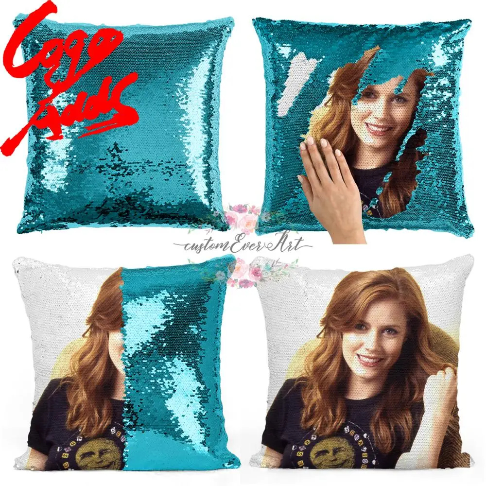 

Amy Adams sequin pillow | sequin Pillowcase | Two color pillow | gift for her | gift for him | pillow | magic pillow