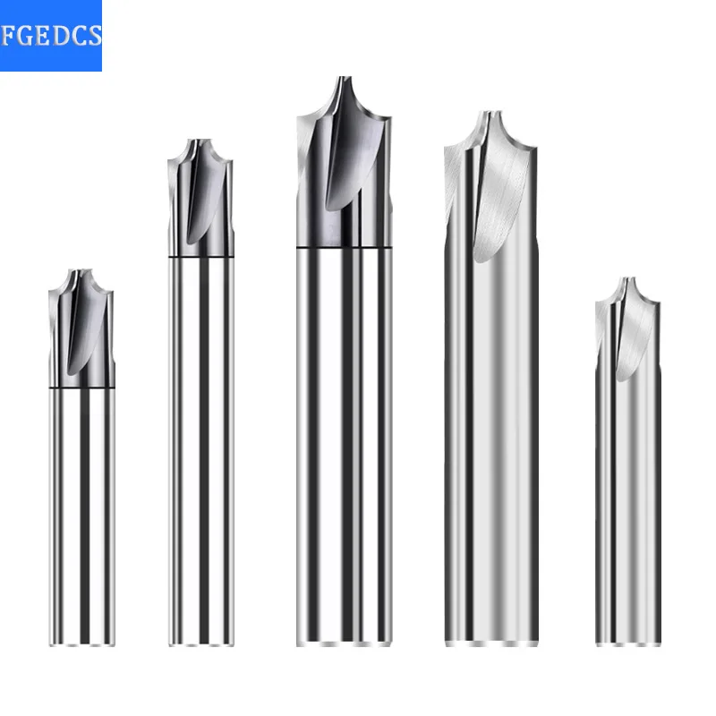 Carbide Radius Corner Rounding Cutter End Mill 12mm CNC Tools R0.5 R1 R2 R3 6 Inner R Chamfering Router Bit Aluminum | Инструменты