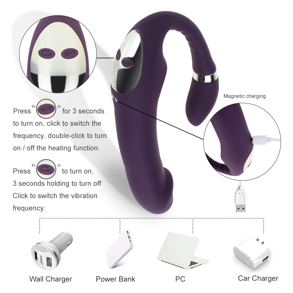 Мягкая искусственная кожа 10 режимов фотоэлектрический массажер анальные