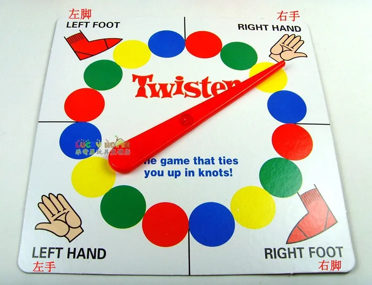 

165*131cm Funny Game Toy Set Classic Twister game Outdoor Twisting The Body for Children Adult Sports Interactive Group Toys