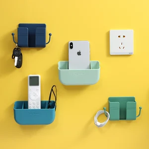 mobile phone holder wall stand mounted organizer storage rack mounts holders remote control origin hook mobil standing charging free global shipping