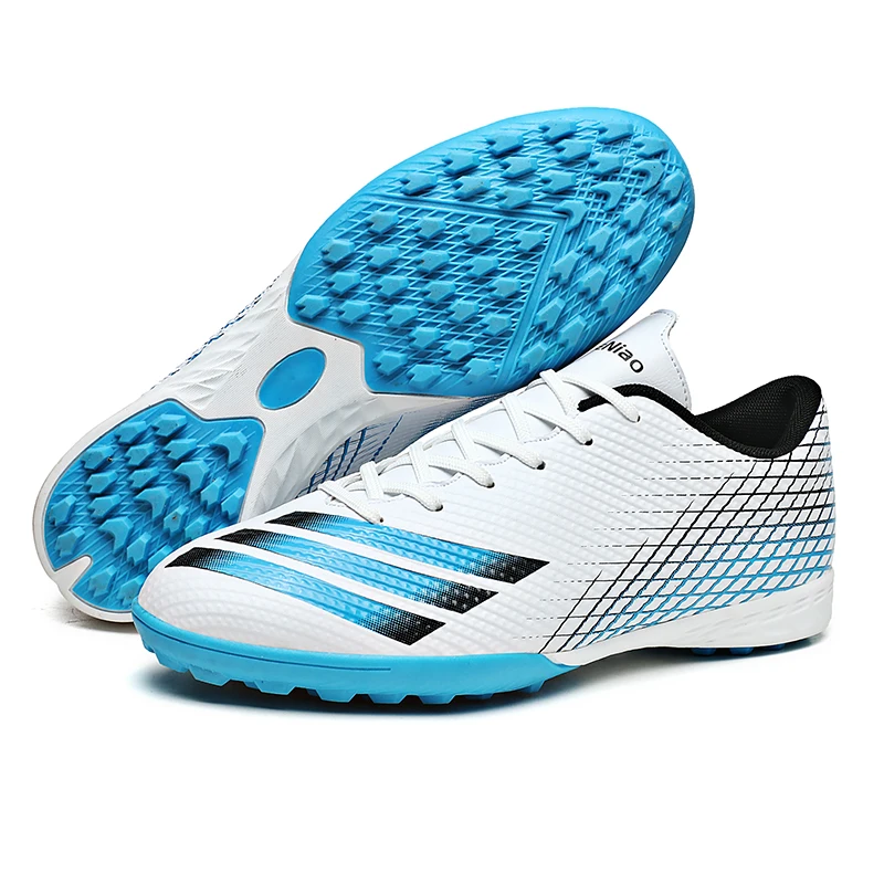 

Outdoor Men Boys Soccer Shoes Football Boots High Ankle Kids Cleats Training Sport Sneakers 31-44