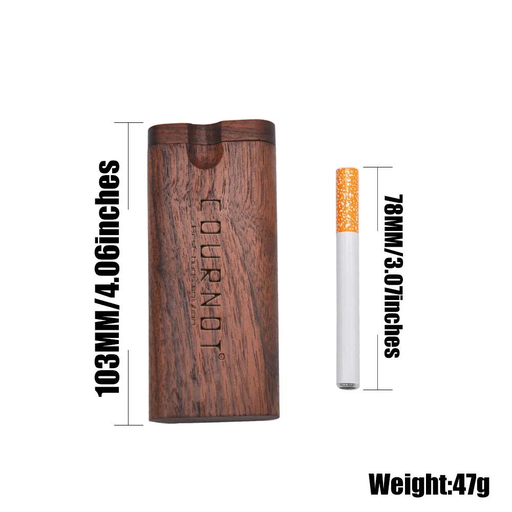 COURNOT Rose Wood Dugout Digger One Hitter Pipe из натурального дерева коробка для хранения с
