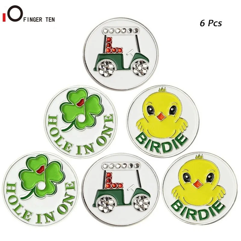 Аксессуары для мужчин женщин и разнообразные узоры маркеры мяча гольфа зажимы