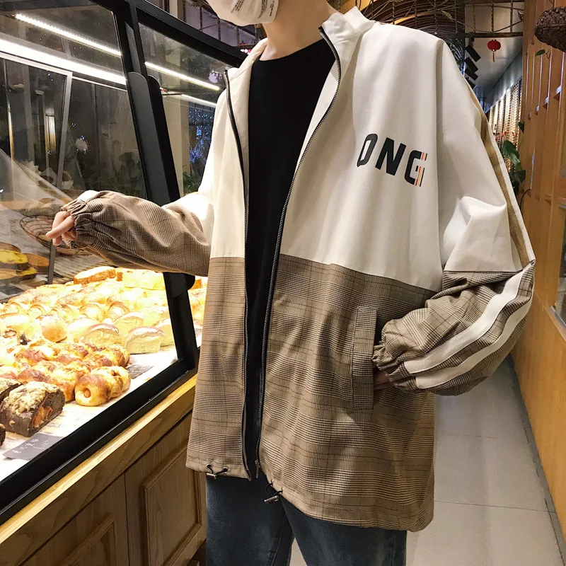 

Spring Autumn men's 2020 new handsome jacket Korean style trendy baseball uniform loose jacket men's trendy brand clothes jacket