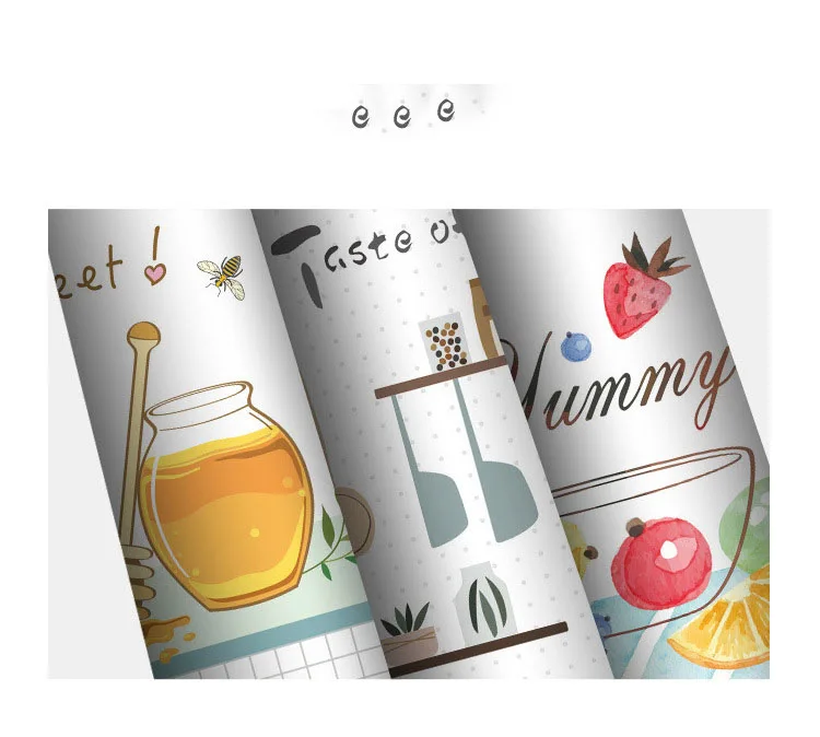 Kitchen clean up self-adhesive oil resistant adhesive paper high-temperature resistant stove anti-oilproof wall sticker tile