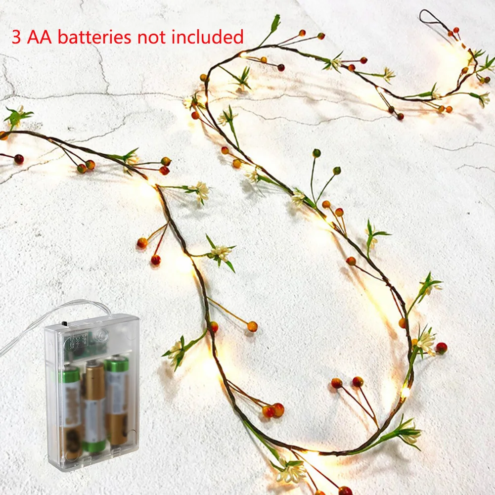 

Гирлянда декоративная светодиодная на батарейках, 2 м