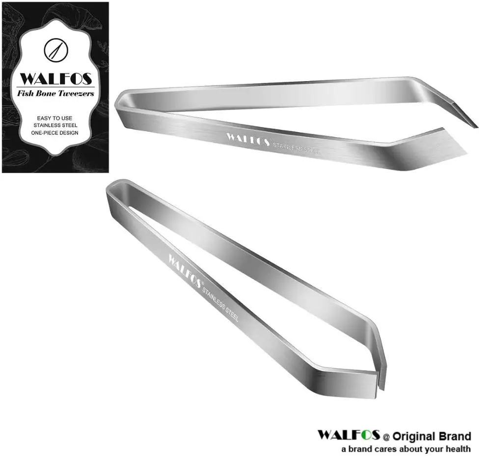 Щипцы WALFOS из нержавеющей стали плоскогубцы для удаления костей рыбы пинцет