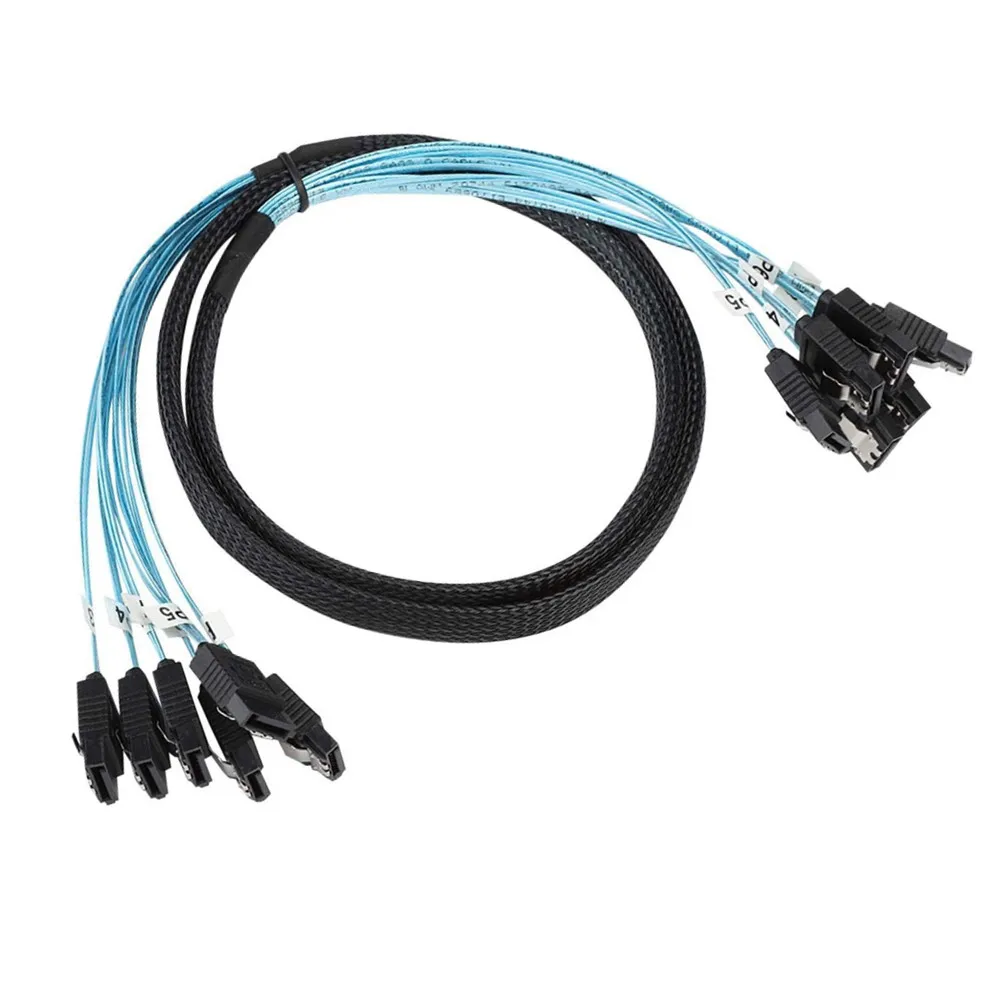SATA III 6 Гбит/с SAS кабель для сервера SATA 7 Pin к SATA 7 Pin кабель для жестких дисков 6SATA к 6SATA