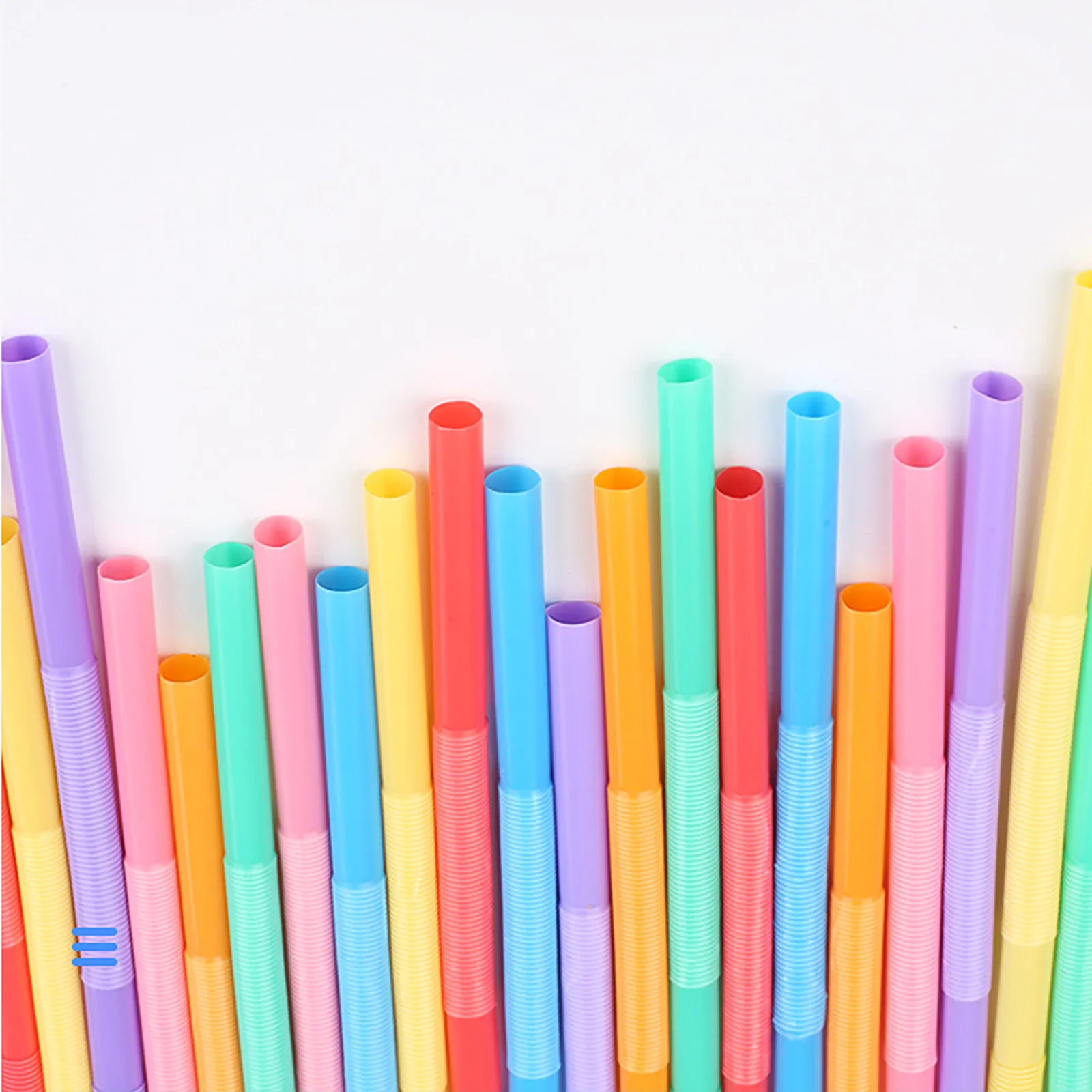 

500-1000Pcs Disposable Plastic Drinking Straws Multi-Color Bendable Elbow Beverage Straws Birthday Celebration Party Supplies