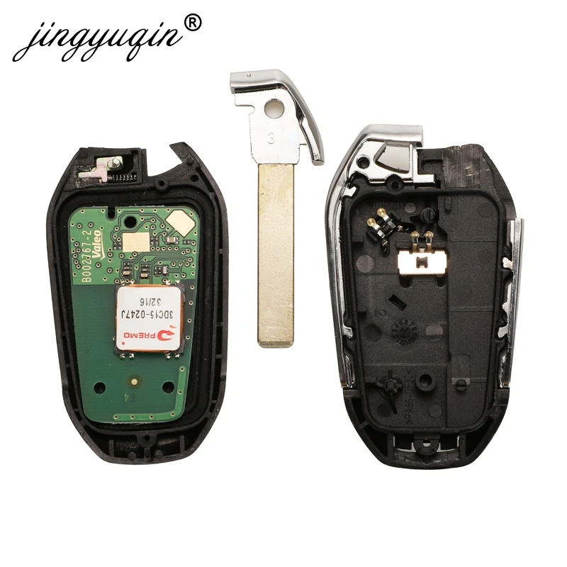 Jingyuqin для Citroen DS4 DS5 433 МГц PCF7953 ID46 Hitag2 чип Smart Keyless Go VA2 HU83 оригинальные запчасти
