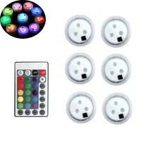 battery powered rgb submersible led 610pcs underwater night light swimming pool light for outdoor vase fish tank pond wedding