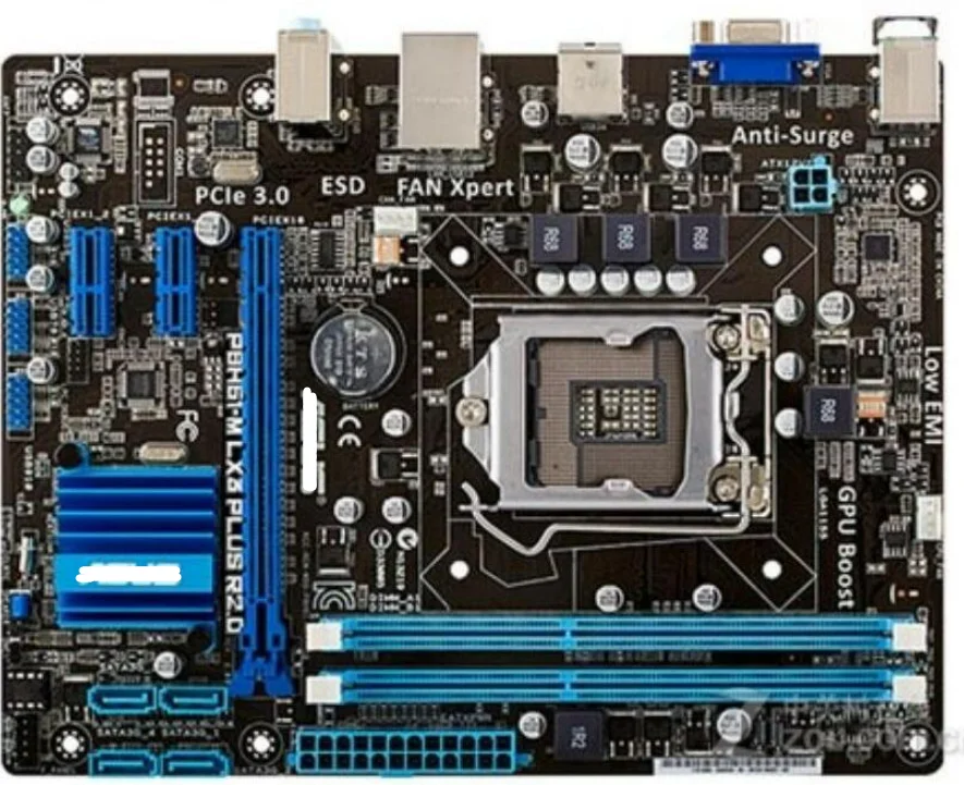 

P8H61-M LX3 PLUS R2.0 original motherboard for intel DDR3 LGA 1155 Support I3 I5 I7 16GB H61 used Desktop motherborad