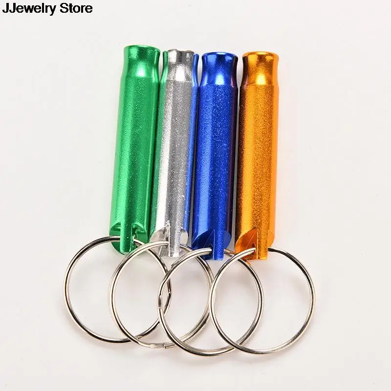 hot l Safety Sport Camping Hunting Arrival Aluminum Alloy Whistle Keyring Keychain Mini For Outdoor Emergency Surviva | Украшения и