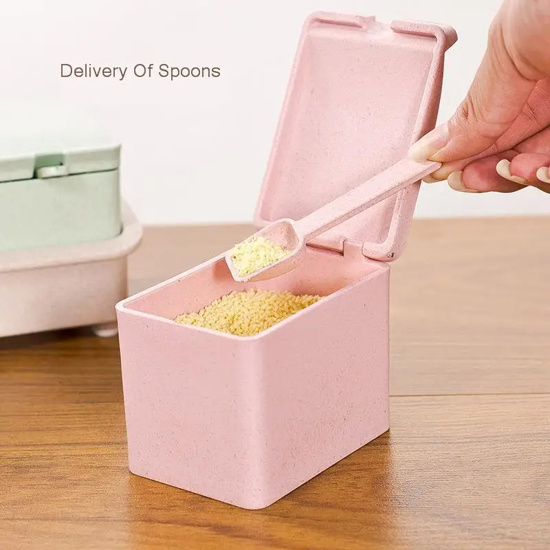 Can Wheat Straw To Flavor Pot Bottle Suit Kitchen Seasoning Saltcellar Box Gift Spice Container Jar | Дом и сад