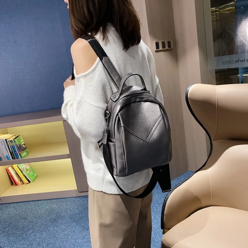 Женский маленький рюкзак из искусственной кожи мини в Корейском стиле женская