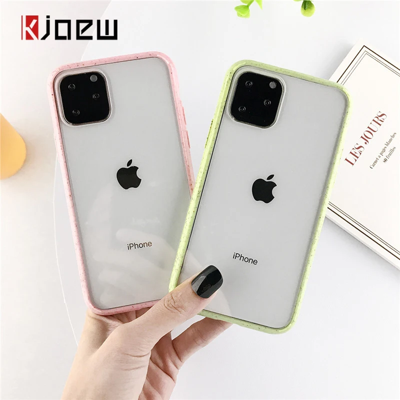 KJOEW прозрачный противоударный чехол для телефона iPhone 11 Pro Мягкий ТПУ акриловый