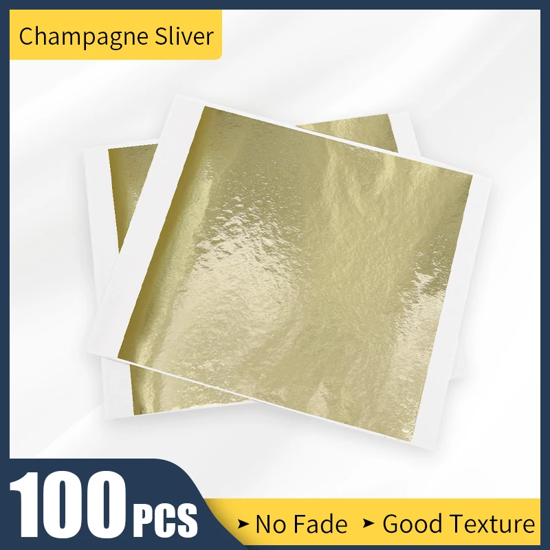 Цвета шампанского серебряного Тайваньского золотого листа имитация золотой