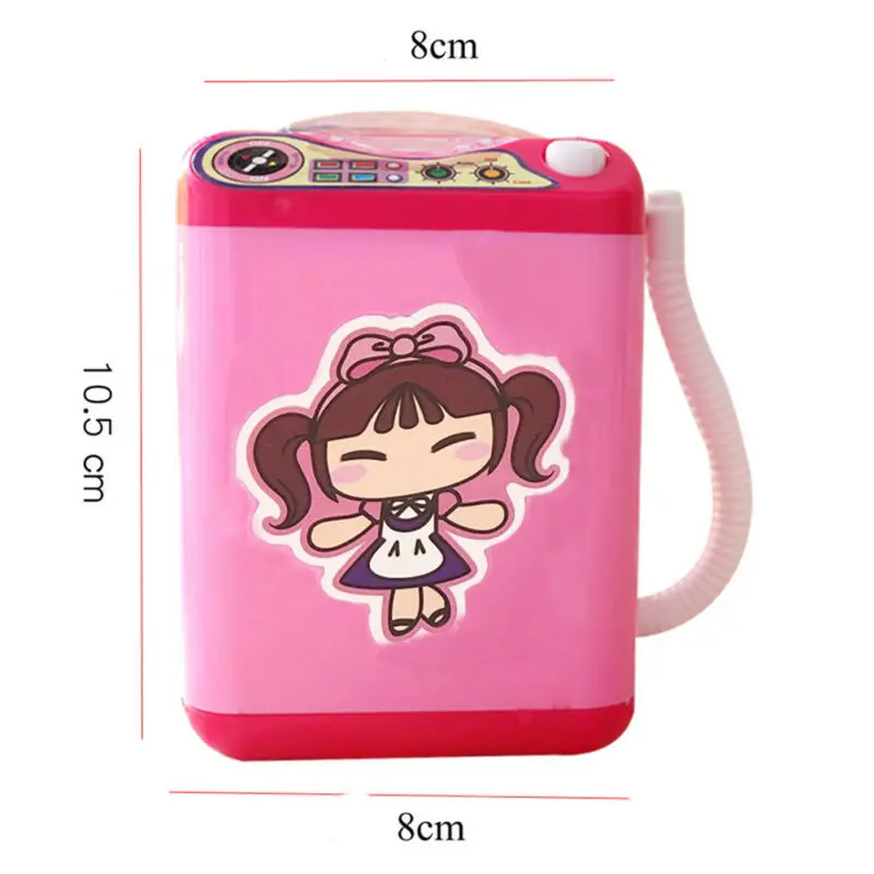 Mini Electric Washing Machine Dollhouse Toy Very Useful Wash Makeup Brushes | Игрушки и хобби