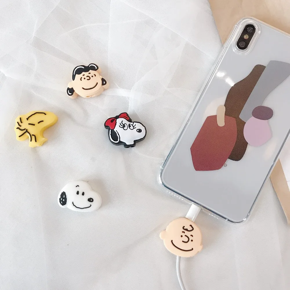 Милый USB защитный кабель-органайзер для управления линией передачи данных защита от зарядки линии передачи данных Галстуки для iPhone 6 7 8 X iPad