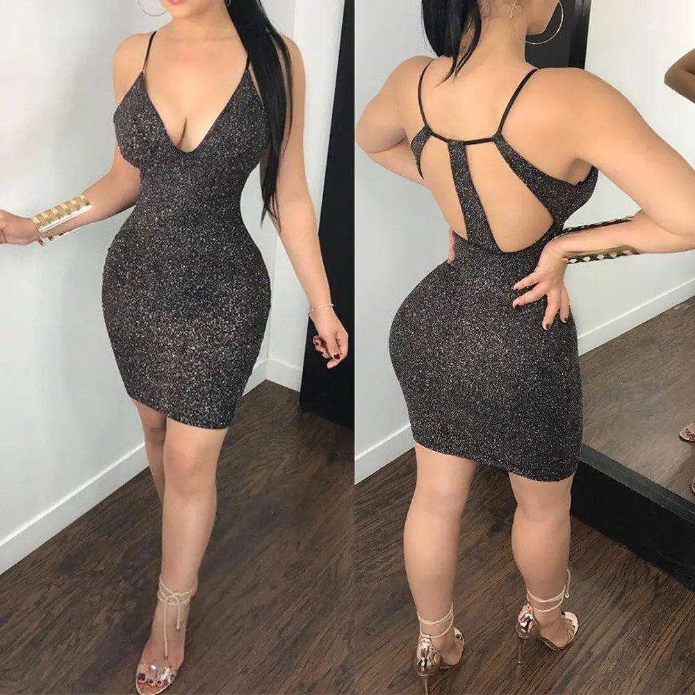 

Hollow Out Backless Bodycon Sexy Mini Spring Summer Clothes Dress For Women'S Vetement Femme 2021 Sukienka Sundress Vintage