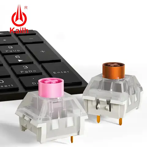 KBDiy Kailh BOX тихий переключатель розово-коричневые переключатели для механической клавиатуры DIY RGB/SMD Пылезащитный Водонепроницаемый совмести...
