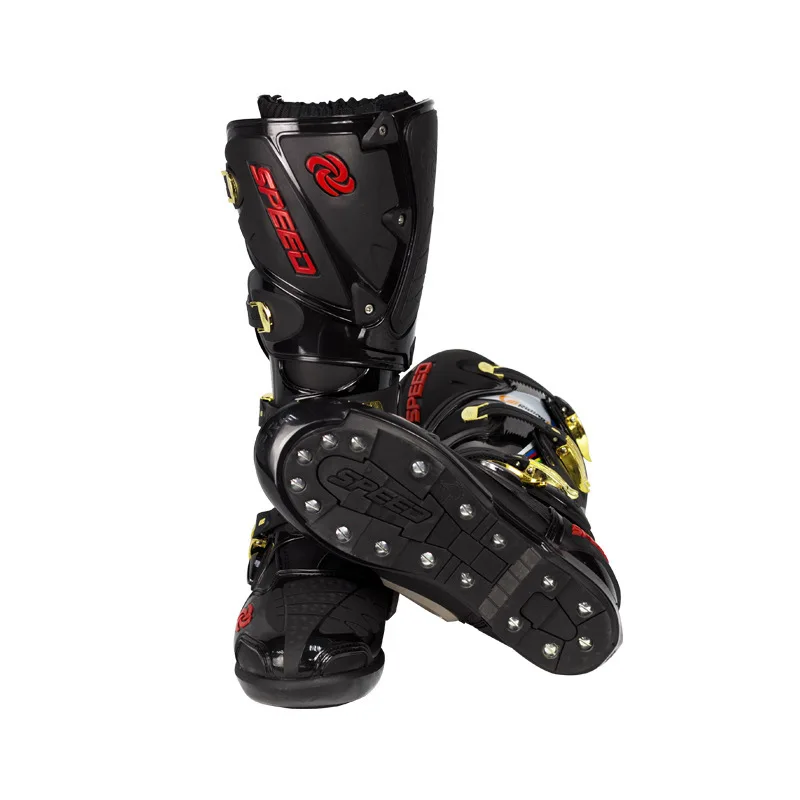 Байкерские байкерские ботинки с перекрестными ремешками Модная обувь круглым