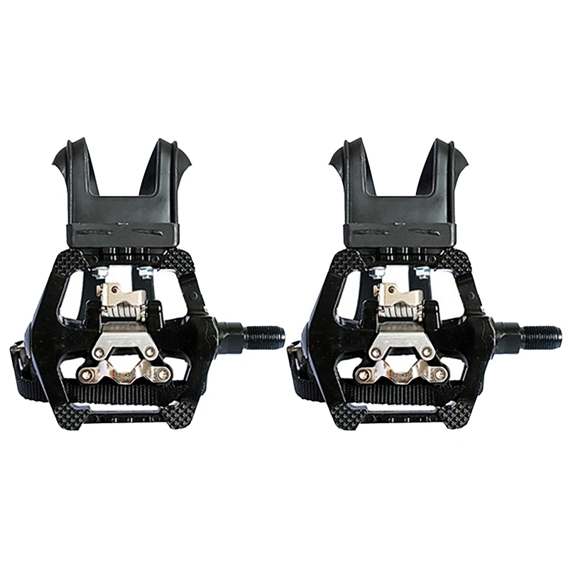 SPD Pedals with Toe Clip Straps for Shimano Bike Peloton Indoor Exercise Cycling | Спорт и развлечения