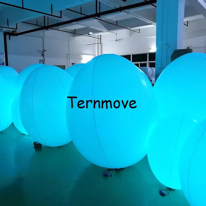 Goede Opblaasbare Pvc Led Verlichting Tumbler Met Muziek Teamlab Pasen Tumbler Interactieve Pvc Ei Zandzak Voor Reclame Evenement