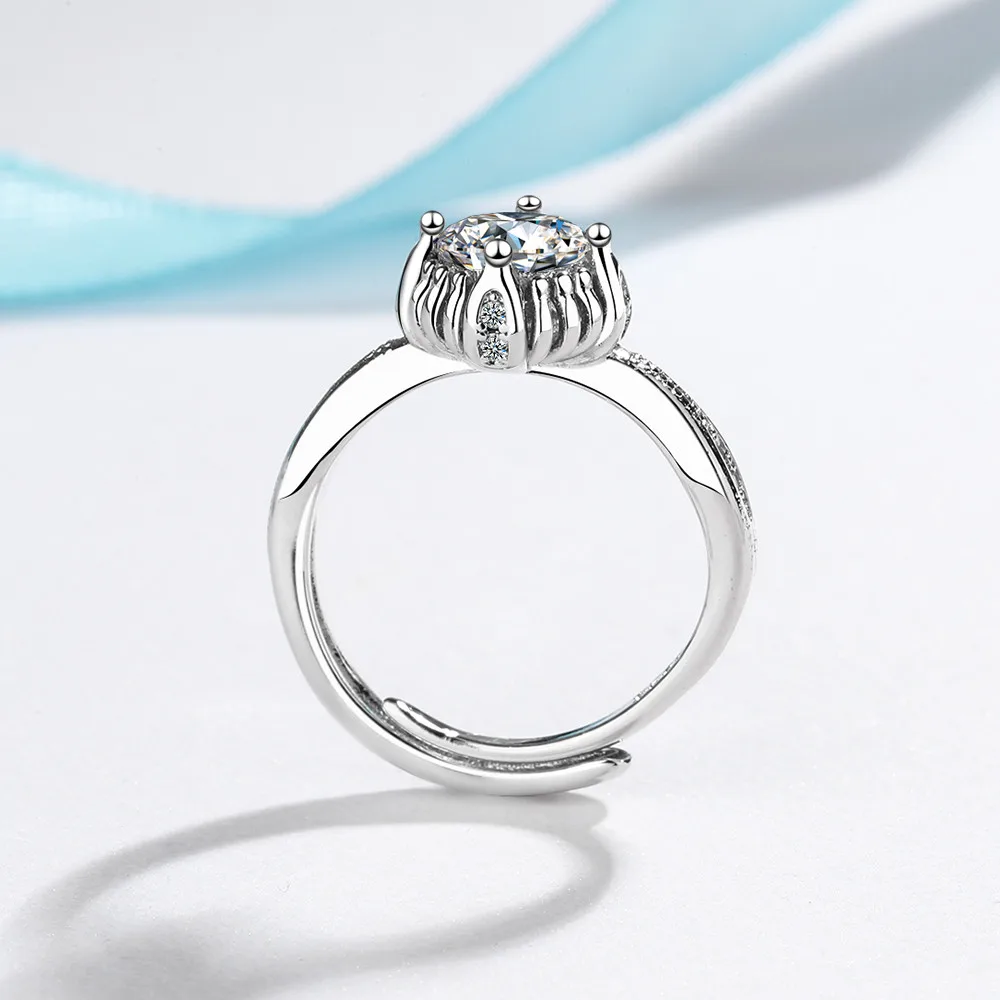 

S925 Sterling Silver Jewelry resizable rings for women wedding rings for couples