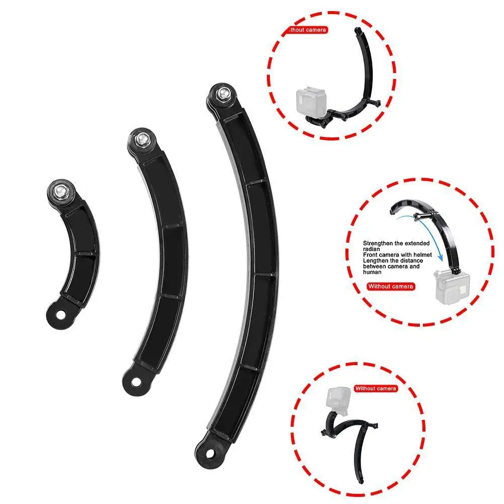 

Подходит для аксессуаров Gopro для расширения 3 в 5 1 изогнутый для шлема длинный и стержень короткая Скоба Hero6 изогнутый Connec H5C0