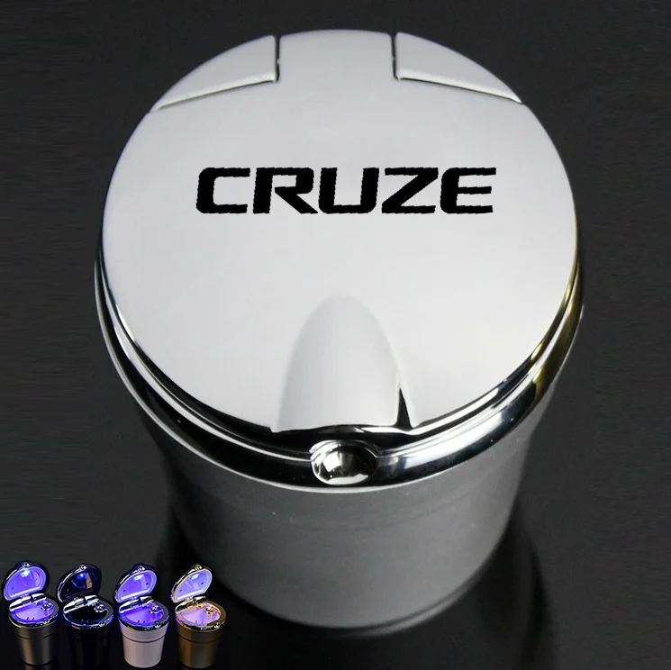 

Пепельница автомобильная со светильник кой, пепельница для мусора, для Chevrolet Cruze, Lacetti, Captiva, Trax, Aveo, Camaro, Malibu, Trax, Spark, аксессуары