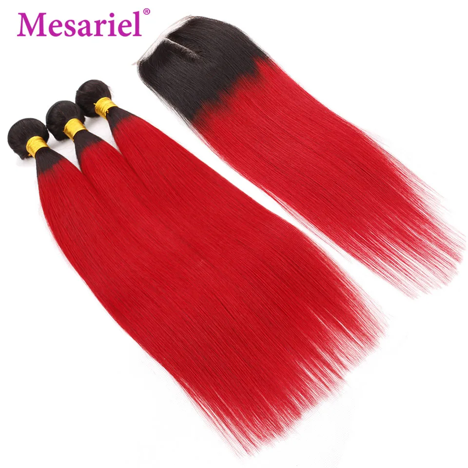 Mesariel волос эффектом деграде (переход от темного к бразильские прямые