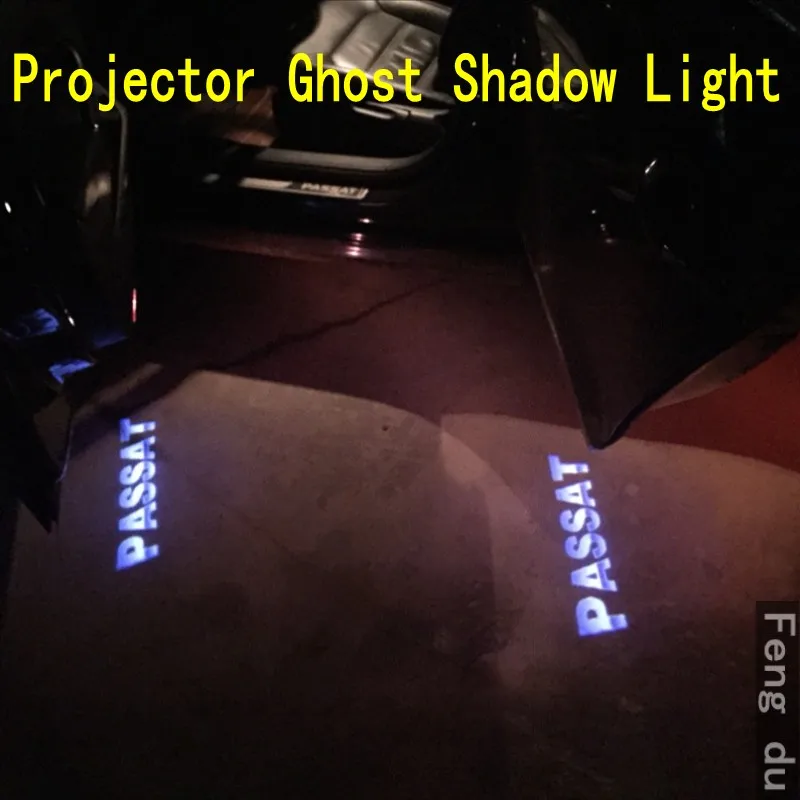 

2 шт. для 2003-2022 VW Passat B5 B6 B7, автомобильный проектор, призрак, тень, свет, приветственное освещение, атмосферный свет