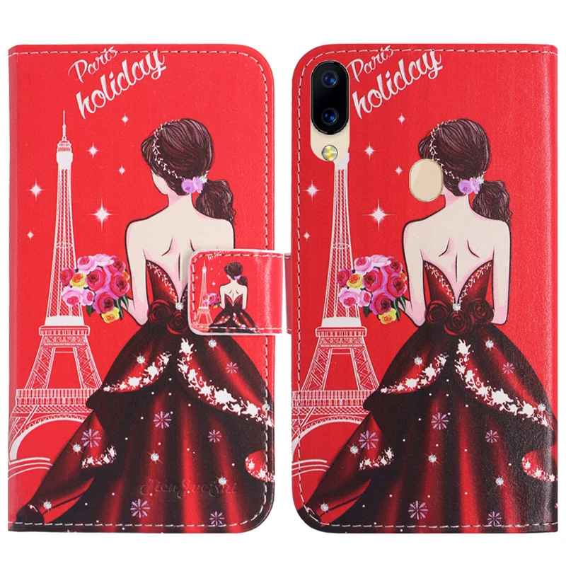 TienJueShi защитный кожаный чехол для MLS D6 iQTalk Verse Color mini Diamond Fingerprint TS 4G Notch Sense Shell Wallet Skin |