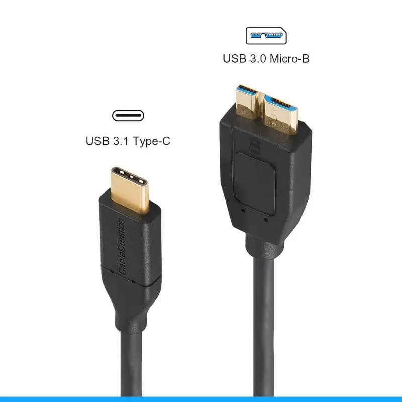 Кабель с разъемами типа C и USB 3 1 GEN 2 Micro-B (10G)Micro Type совместимый MacBook (Pro) Galaxy S5 Внешний