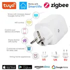 Умная розетка Tuya Zigbee, 16 А, 10 А, 3680 Вт, с таймером