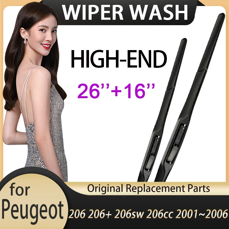 Для Peugeot 206 + 206sw 206cc 2001 ~ 2006 2002 2003 2004 2005 ветрового стекла стеклоочистители