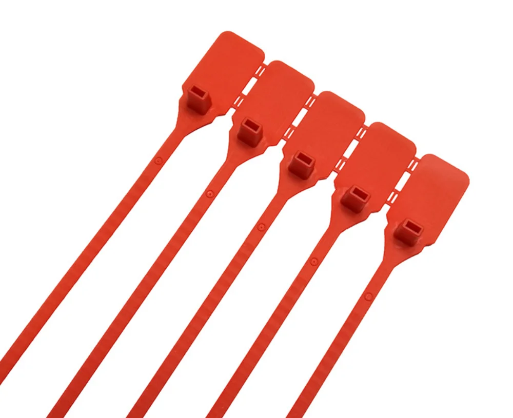 

300mm Plastic Container Seal Plastic Cable ties Cable Label Mark Tag Nylon Self-Locking Cable Tie Network Cord Wire Strap Marker