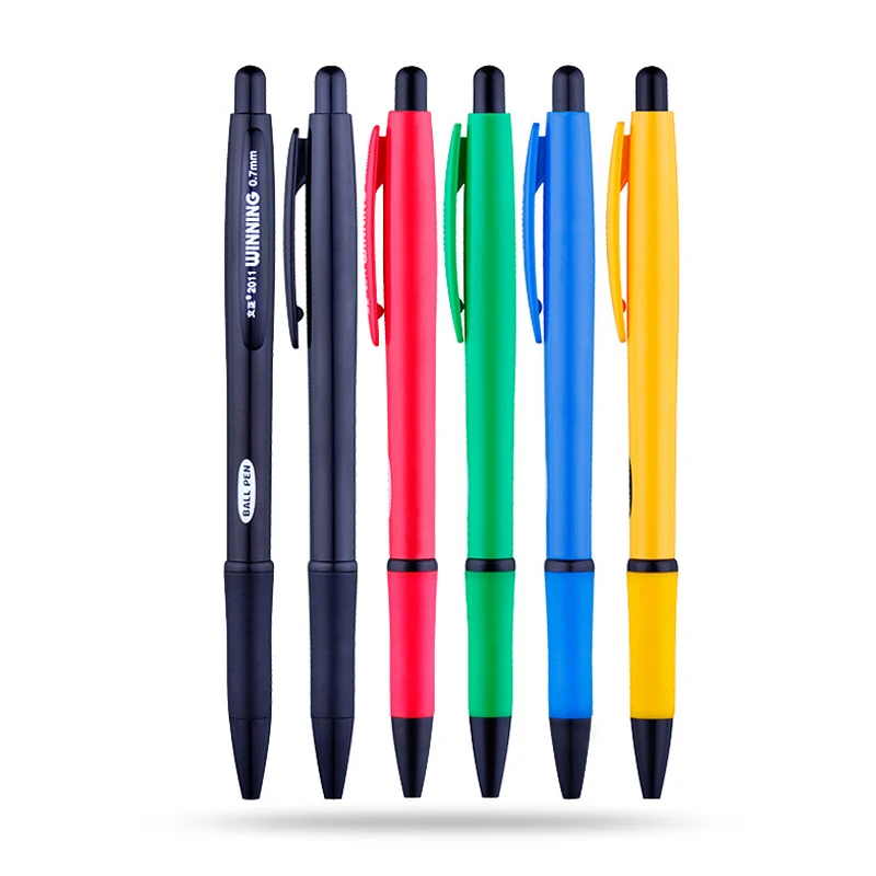 5 Pcs/lot Cute Ballpoint Pens 0.7MM Blue Refill Ballpen For Office School Writing Supplies Stationery Ball Pen