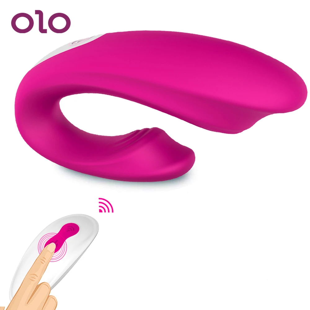 Вибратор OLO гибкий для точки G с беспроводным дистанционным управлением