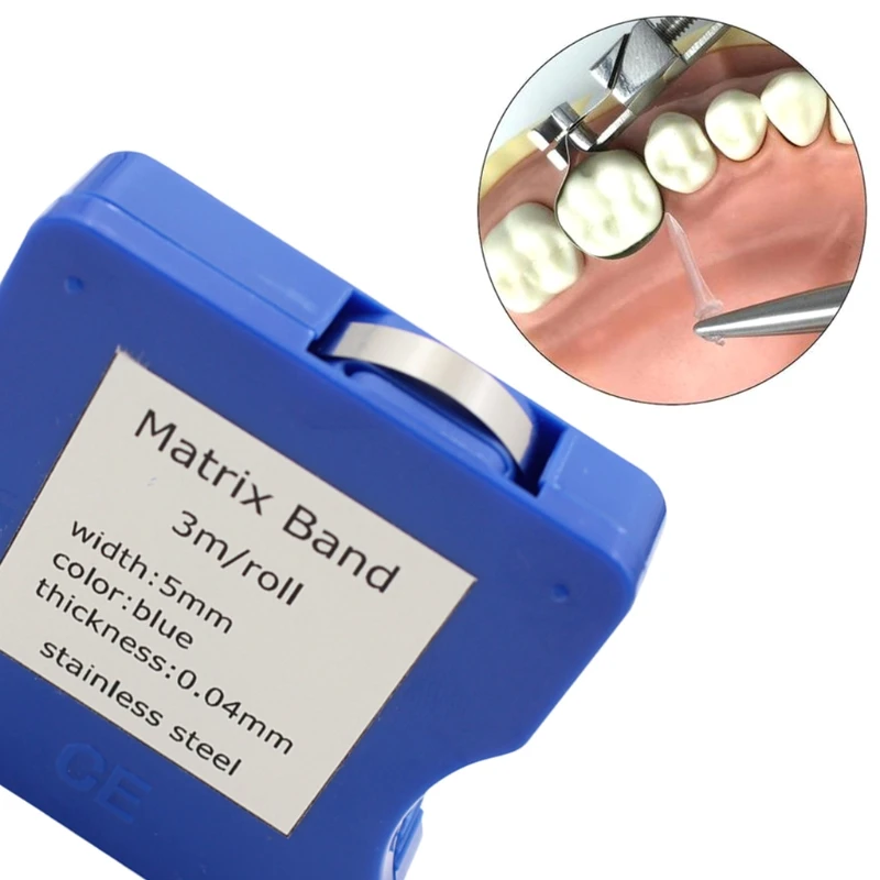 

3 Meter Stainless Steel Matrice Bands 5mm 6mm 7mm Width 0.04mm Thichness Dental
